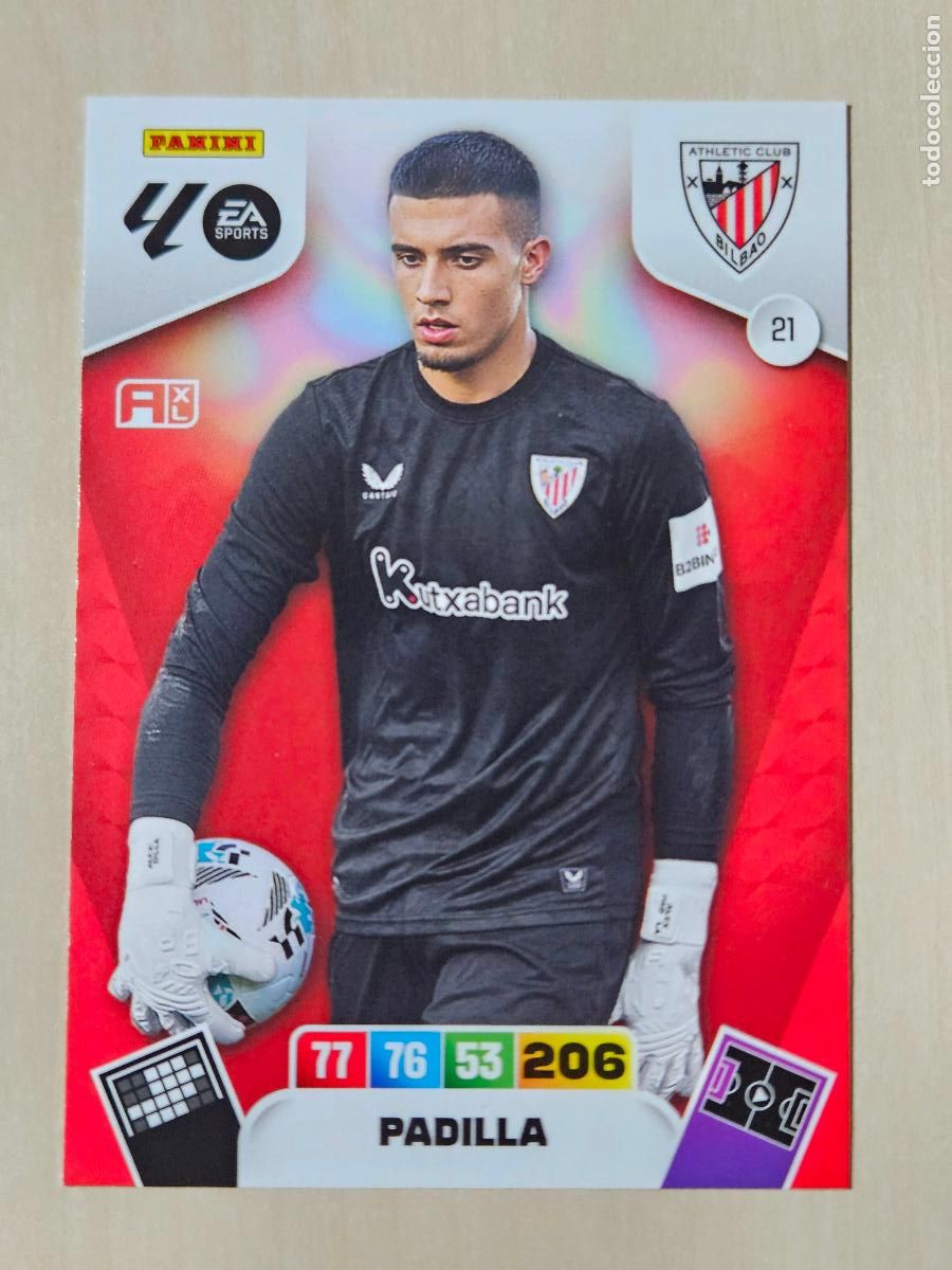 Cromos de Futebol: FICHA N&ordm; 21 PADILLA - ADRENALYN 25 26 - PANINI 2025 - 26 - CROMO - ATHLETIC DE BILBAO