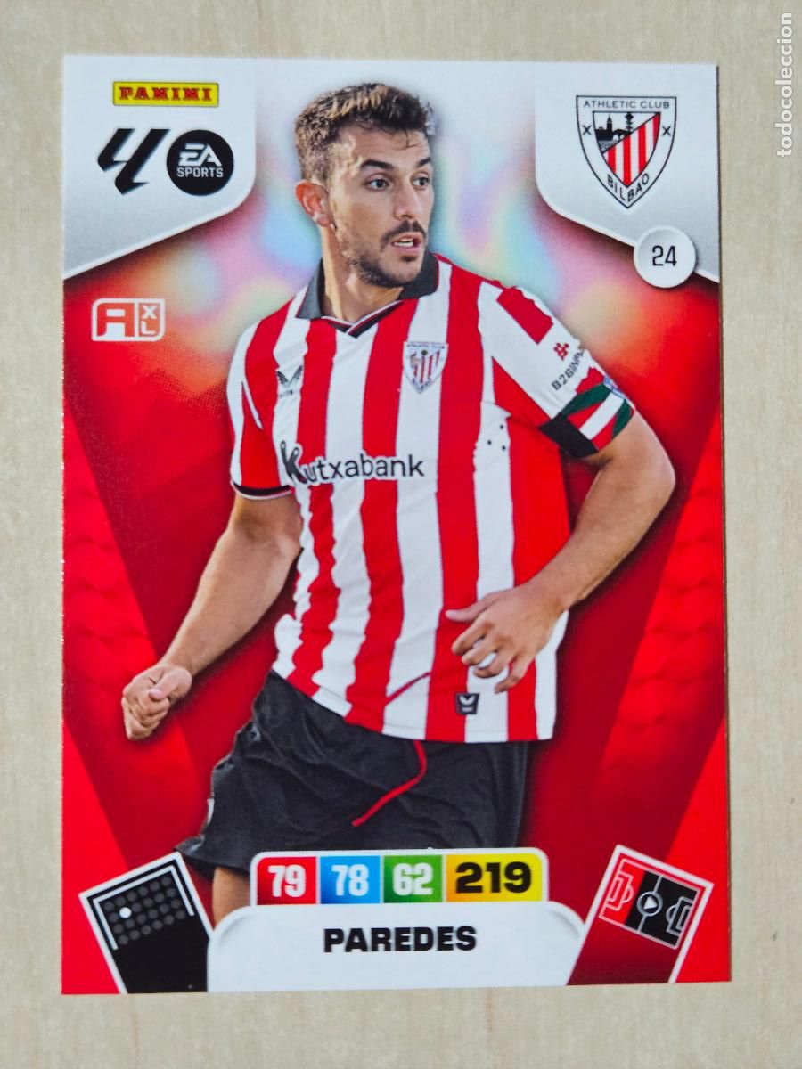Cromos de Futebol: FICHA N&ordm; 24 PAREDES - ADRENALYN 25 26 - PANINI 2025 - 26 - CROMO - ATHLETIC DE BILBAO