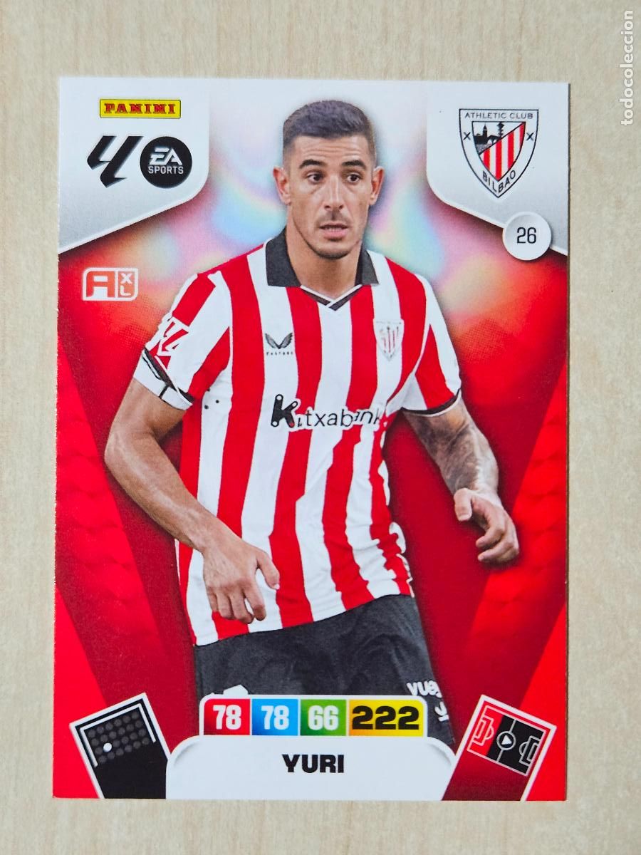 Cromos de F&uacute;tbol: FICHA N&ordm; 26 YURI - ADRENALYN 25 26 - PANINI 2025 - 26 - CROMO - ATHLETIC DE BILBAO
