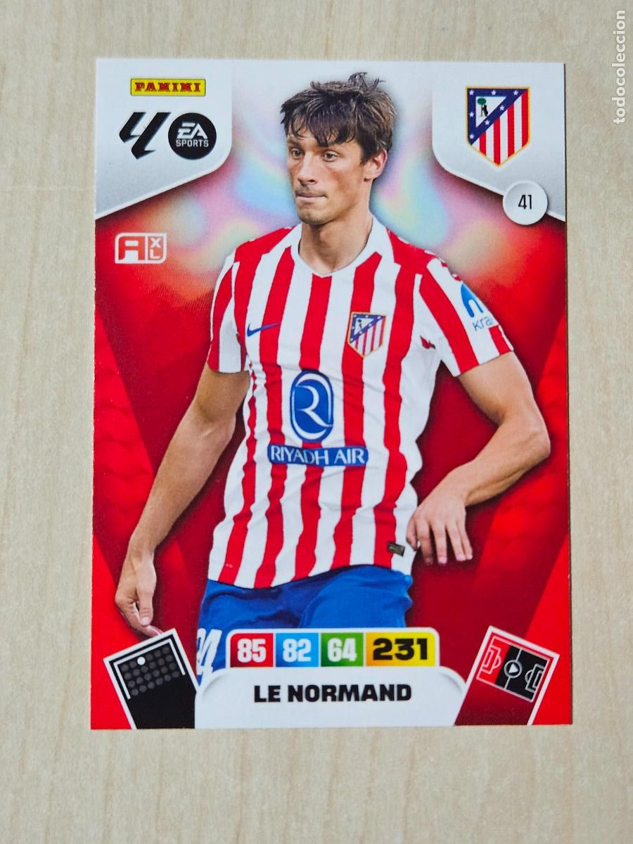 Cromos de F&uacute;tbol: FICHA N&ordm; 41 LE NORMAND - ADRENALYN 25 26 - PANINI 2025 - 26 - CROMO - ATLETICO DE MADRID