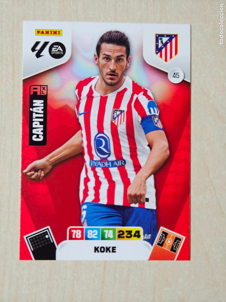Cromos de F&uacute;tbol: FICHA N&ordm; 45 KOKE - ADRENALYN 25 26 - PANINI 2025 - 26 - CROMO - ATLETICO DE MADRID