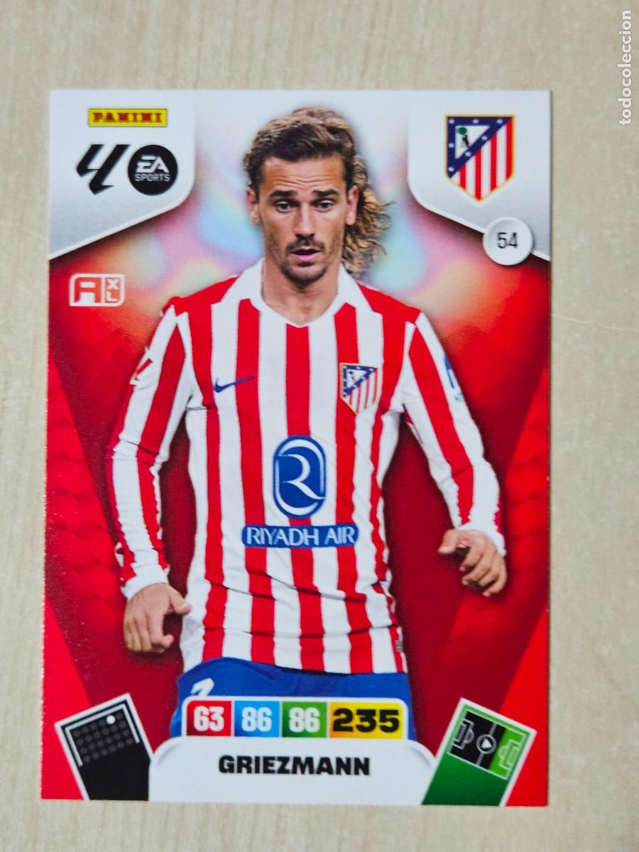 Cromos de F&uacute;tbol: FICHA N&ordm; 54 GRIEZMANN - ADRENALYN 25 26 - PANINI 2025 - 26 - CROMO - ATLETICO DE MADRID