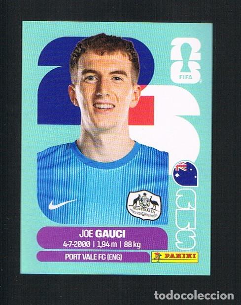 Cromos de F&uacute;tbol: STICKER FIFA WORLD CUP 2026 ARG N&ordm; 3 JOE GAUCI AUSTRALIA