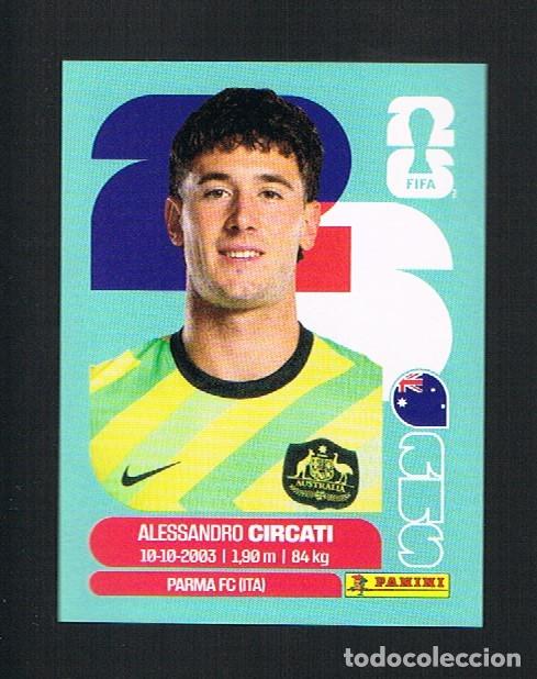 Cromos de F&uacute;tbol: STICKER FIFA WORLD CUP 2026 ARG N&ordm; 5 ALESSANDRO CIRCATI AUSTRALIA