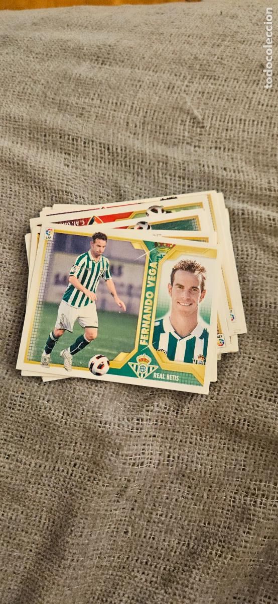 Cromos de F&uacute;tbol: betis vega este 2011 2012 11 12 sin pegar trading card