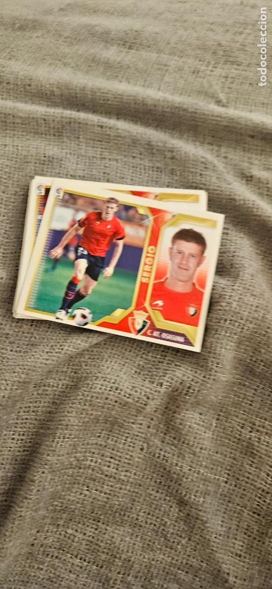 Fu&szlig;ball-Sticker: osasuna sergio este 2011 2012 11 12 sin pegar trading card