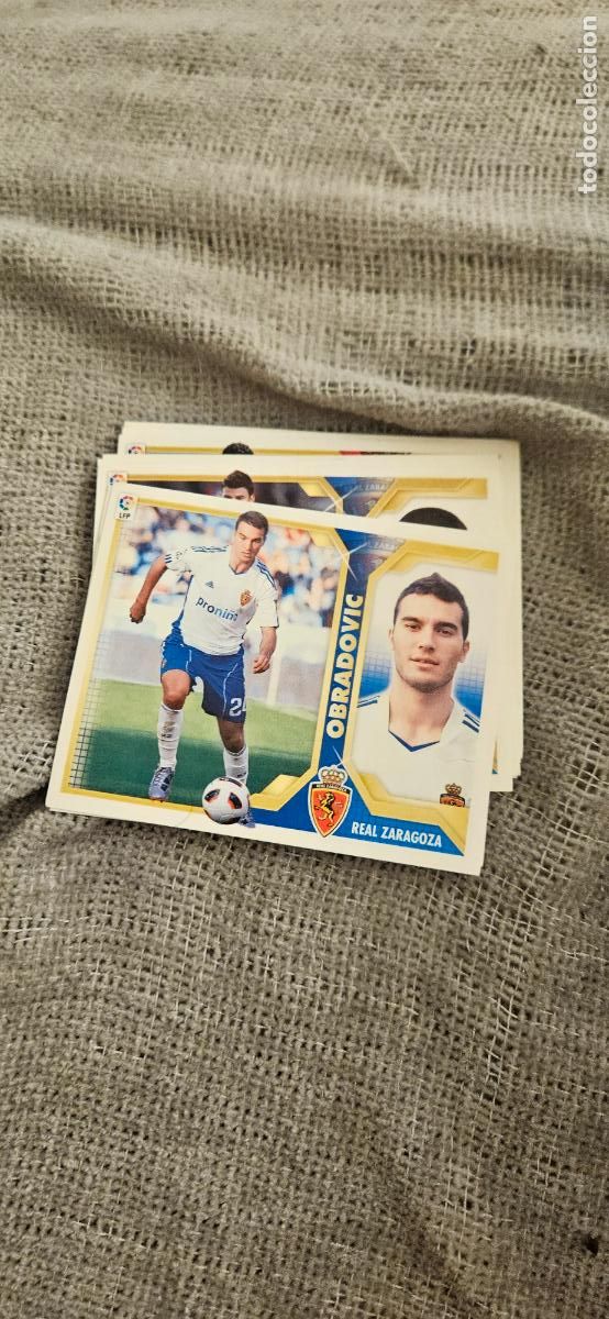 Football Stickers: zaragoza obradovic este 2011 2012 11 12 sin pegar trading card