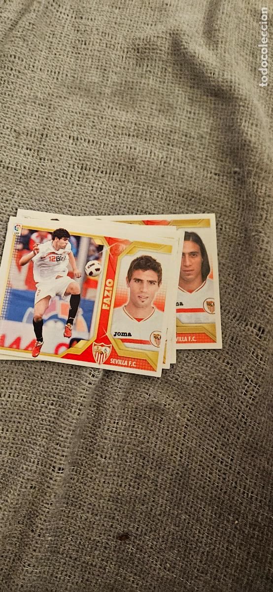 Cromos de F&uacute;tbol: sevilla fazio este 2011 2012 11 12 sin pegar trading card