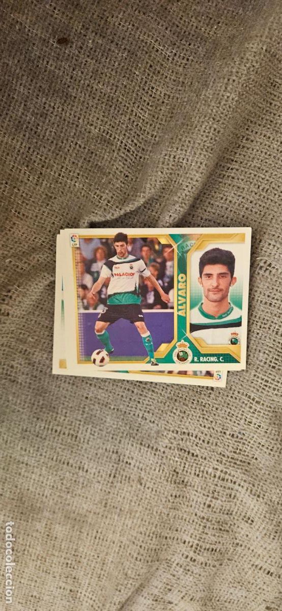 Fu&szlig;ball-Sticker: racing de santander alvaro este 2011 2012 11 12 sin pegar trading card