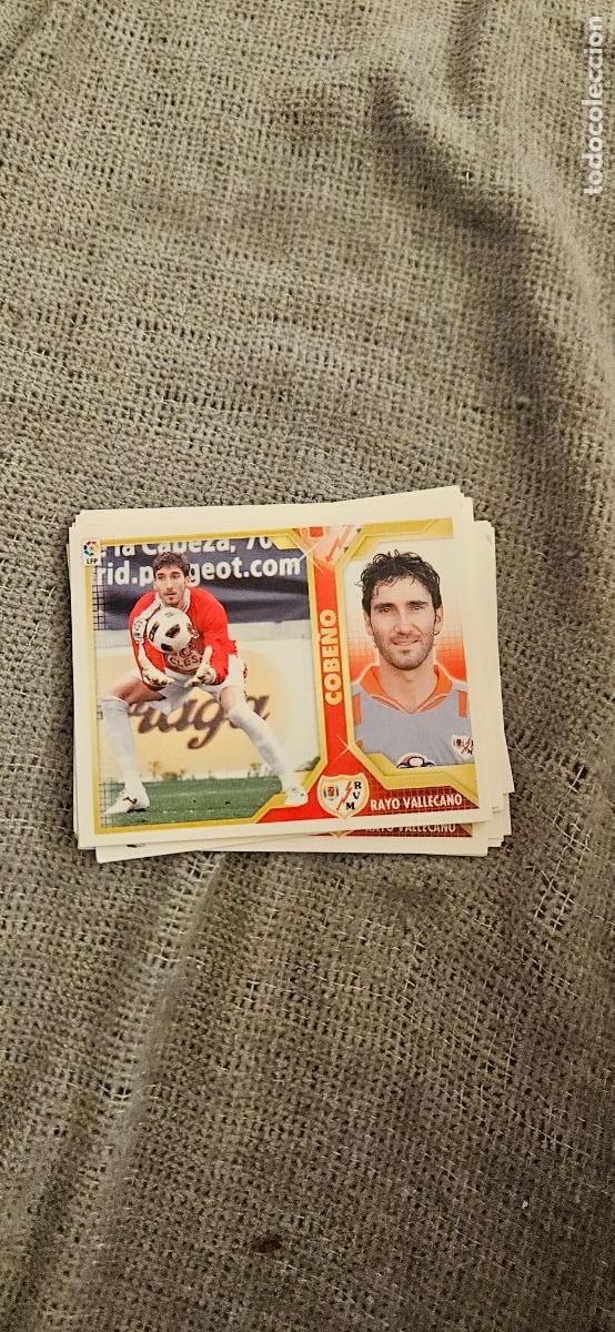 Fu&szlig;ball-Sticker: rayo vallecano cobe&ntilde;o este 2011 2012 11 12 sin pegar trading card