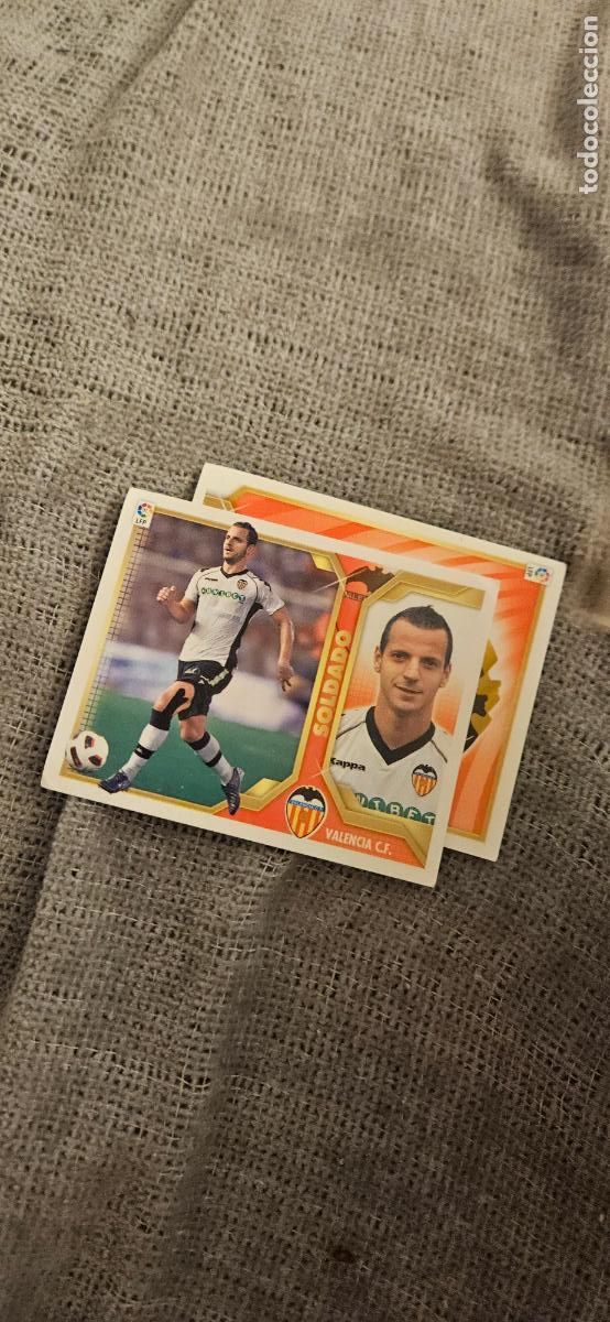Cromos de F&uacute;tbol: valencia soldado este 2011 2012 11 12 sin pegar trading card