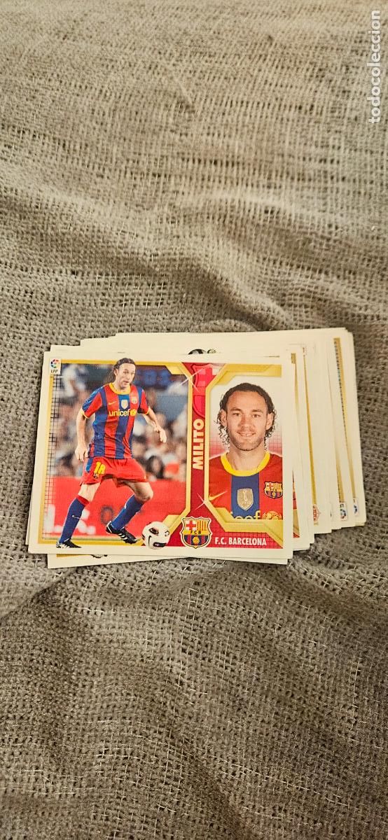 Cromos de Futebol: barcelona milito este 2011 2012 11 12 sin pegar trading card