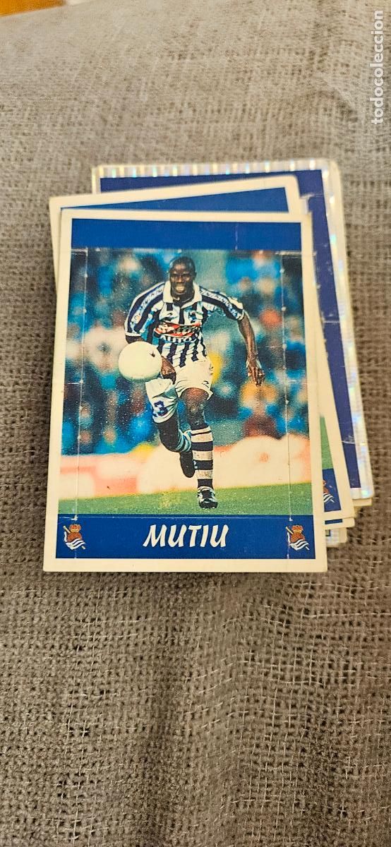 Cromos de F&uacute;tbol: real sociedad mutiu panini 1997 1998 97 98 pop up dificil trading card