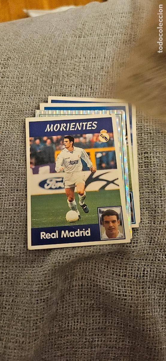 Football Stickers: morientes 15a real madrid panini 1997 1998 97 98 pop up dificil trading card