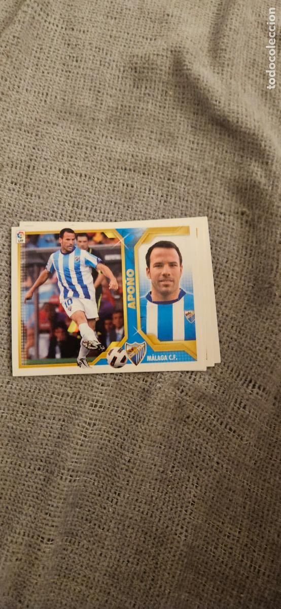 Football Stickers: MALAGA apo&ntilde;o este 2011 2012 11 12 sin pegar trading card