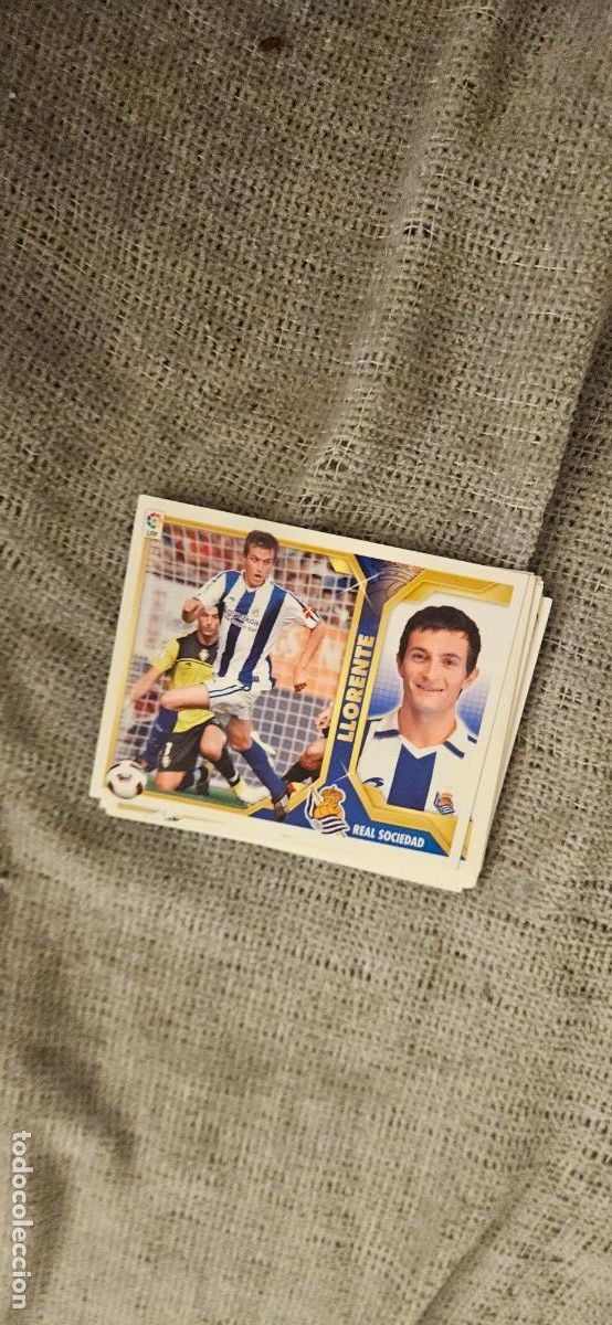 Cromos de F&uacute;tbol: real sociedad llorente este 2011 2012 11 12 sin pegar trading card