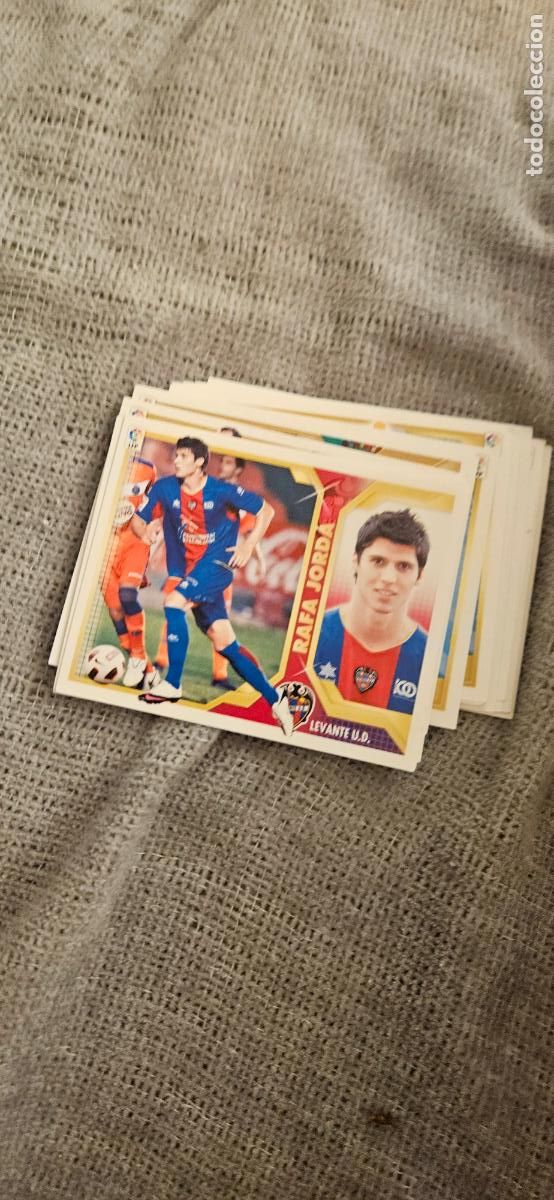 Cromos de F&uacute;tbol: levante jorda este 2011 2012 11 12 sin pegar trading card