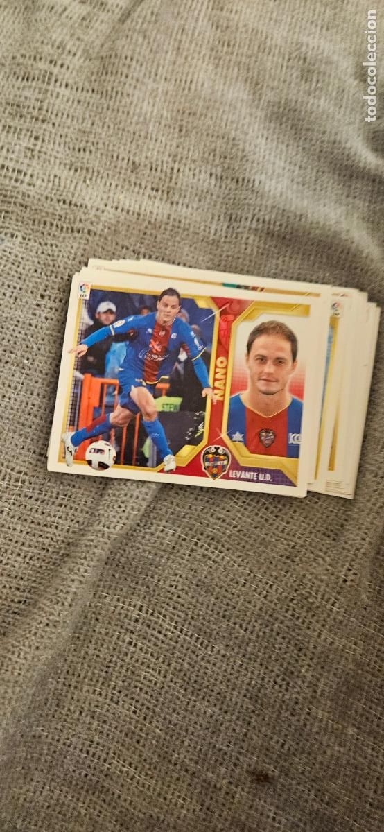 Cromos de F&uacute;tbol: levante nano este 2011 2012 11 12 sin pegar trading card