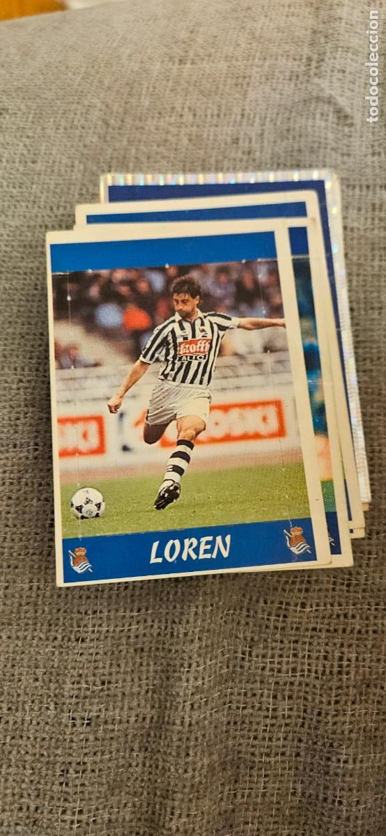 Cromos de F&uacute;tbol: real sociedad loren 116 con numero panini 1997 1998 97 98 pop up dificil trading card