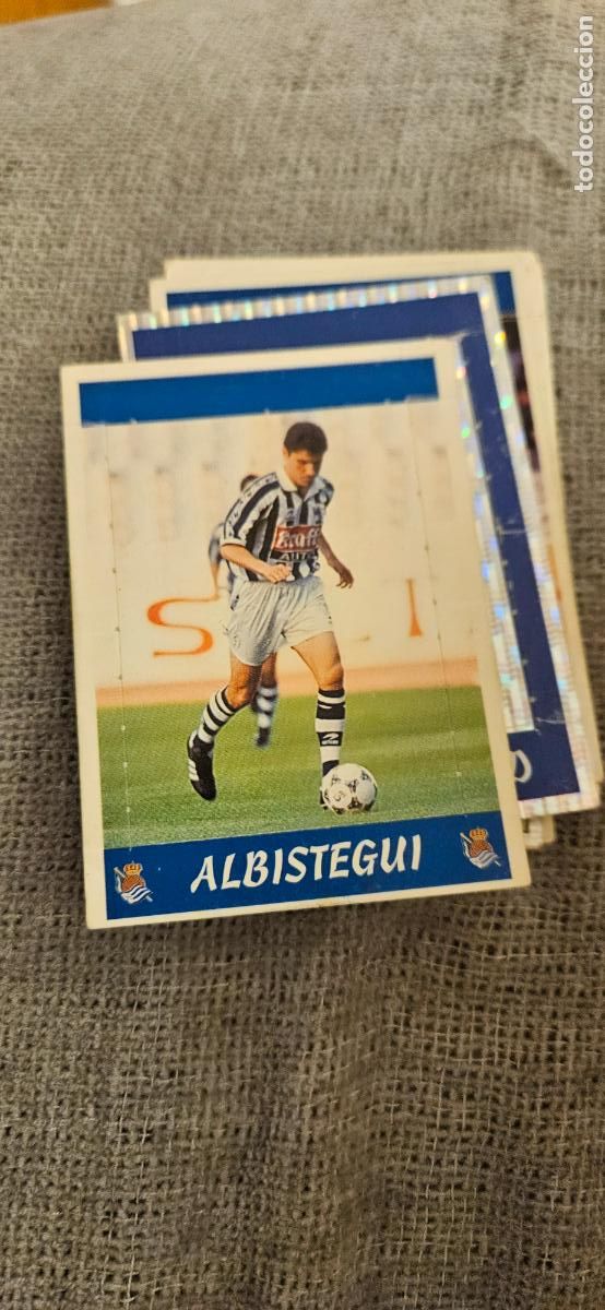Cromos de F&uacute;tbol: real sociedad albistegui 117 panini 1997 1998 97 98 pop up dificil trading card