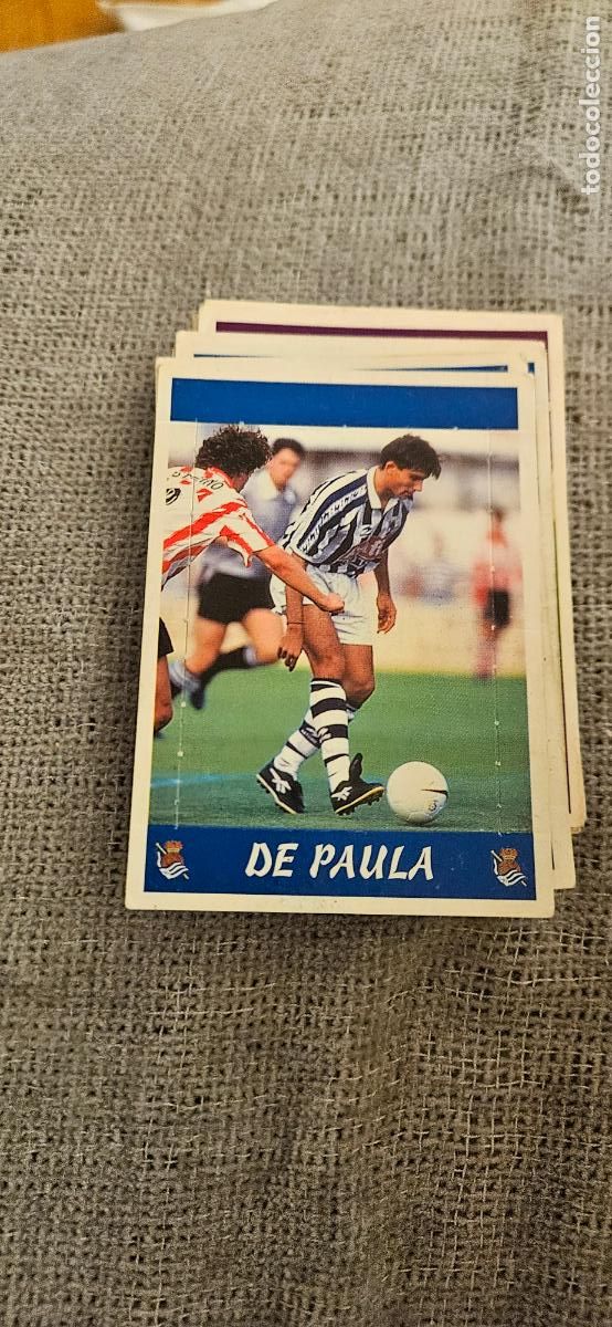 Cromos de F&uacute;tbol: real sociedad d e paula panini 1997 1998 97 98 pop up dificil trading card