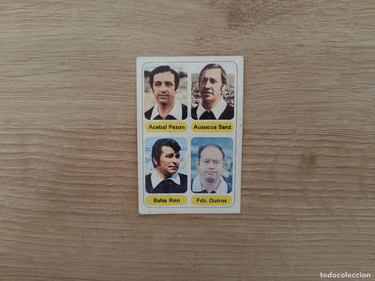 Cromos de F&uacute;tbol: CROMO PACOSA FUTBOL EN ACCION PEZON SANZ RON QUIROS SIN PEGAR NUNCA PEGADO 1978 1979 78 79 D626