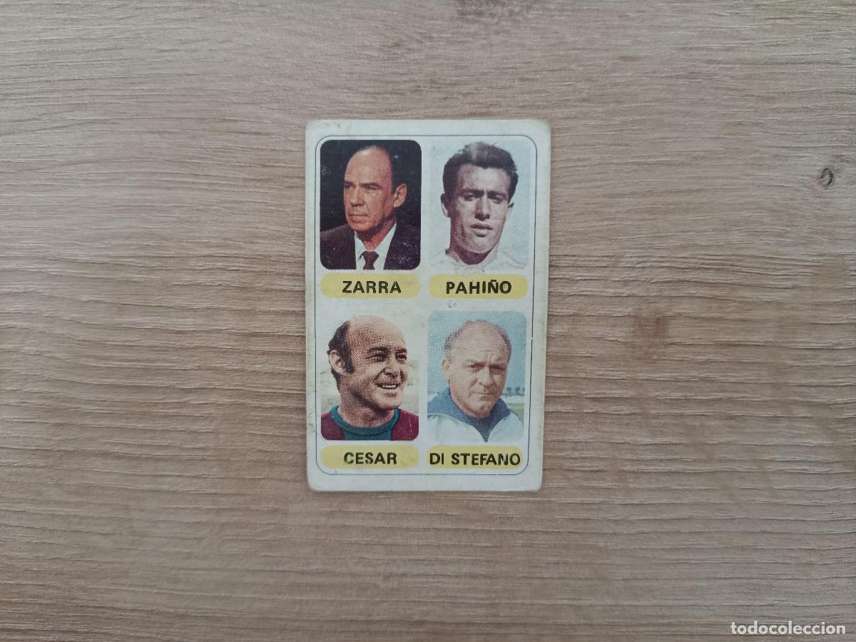 Cromos de F&uacute;tbol: CROMO PACOSA FUTBOL EN ACCION ZARRA PAHI&Ntilde;O CESAR DI STEFANO NUNCA PEGADO 1978 1979 78 79 D626