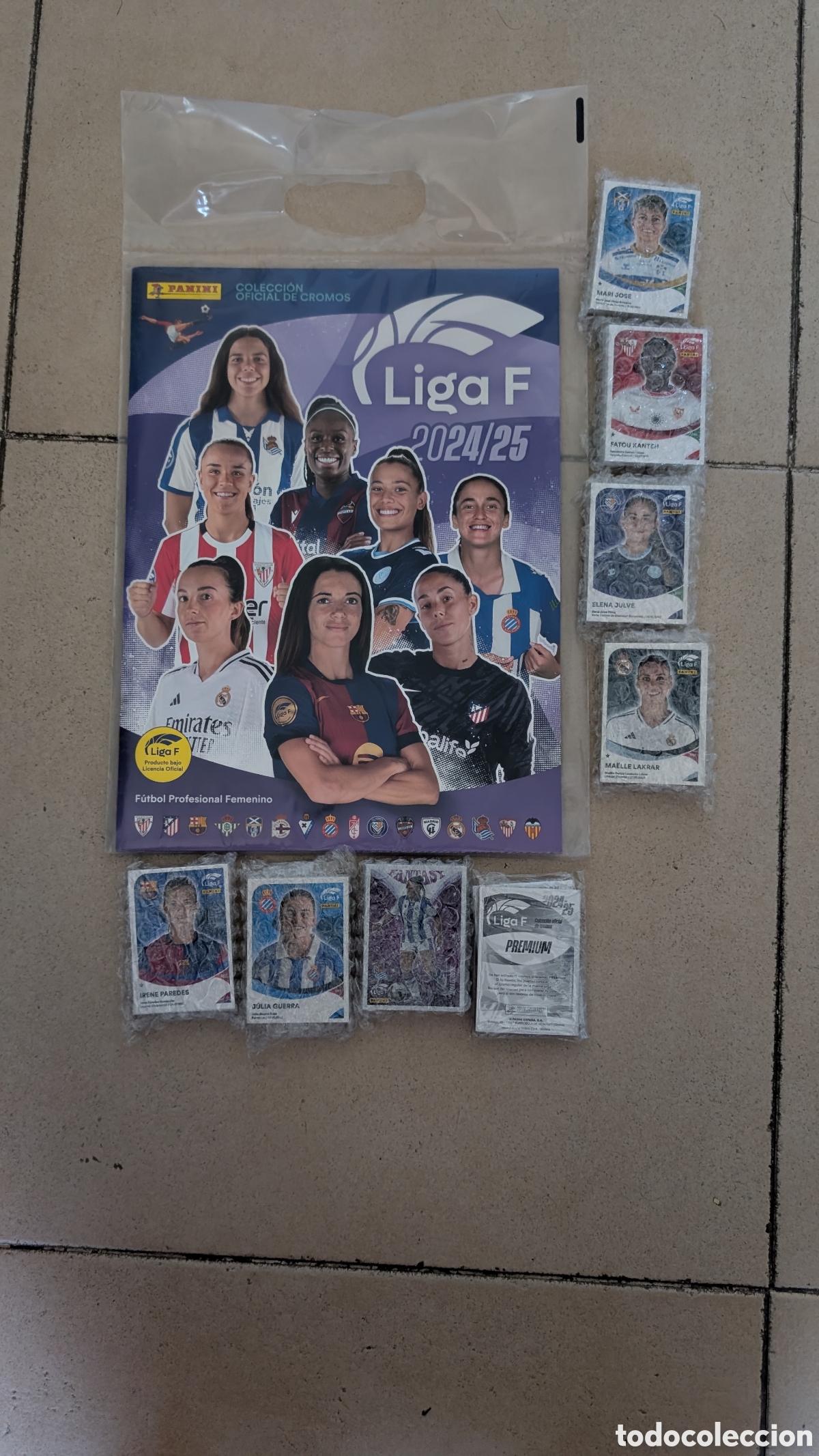 Cromos de F&uacute;tbol: COLECCION LIGA F FEMENINA 2024/2025 24 25 COMPLETA TODO EDITADO NUNCA PEGADOS + ALBUM PLANCHA
