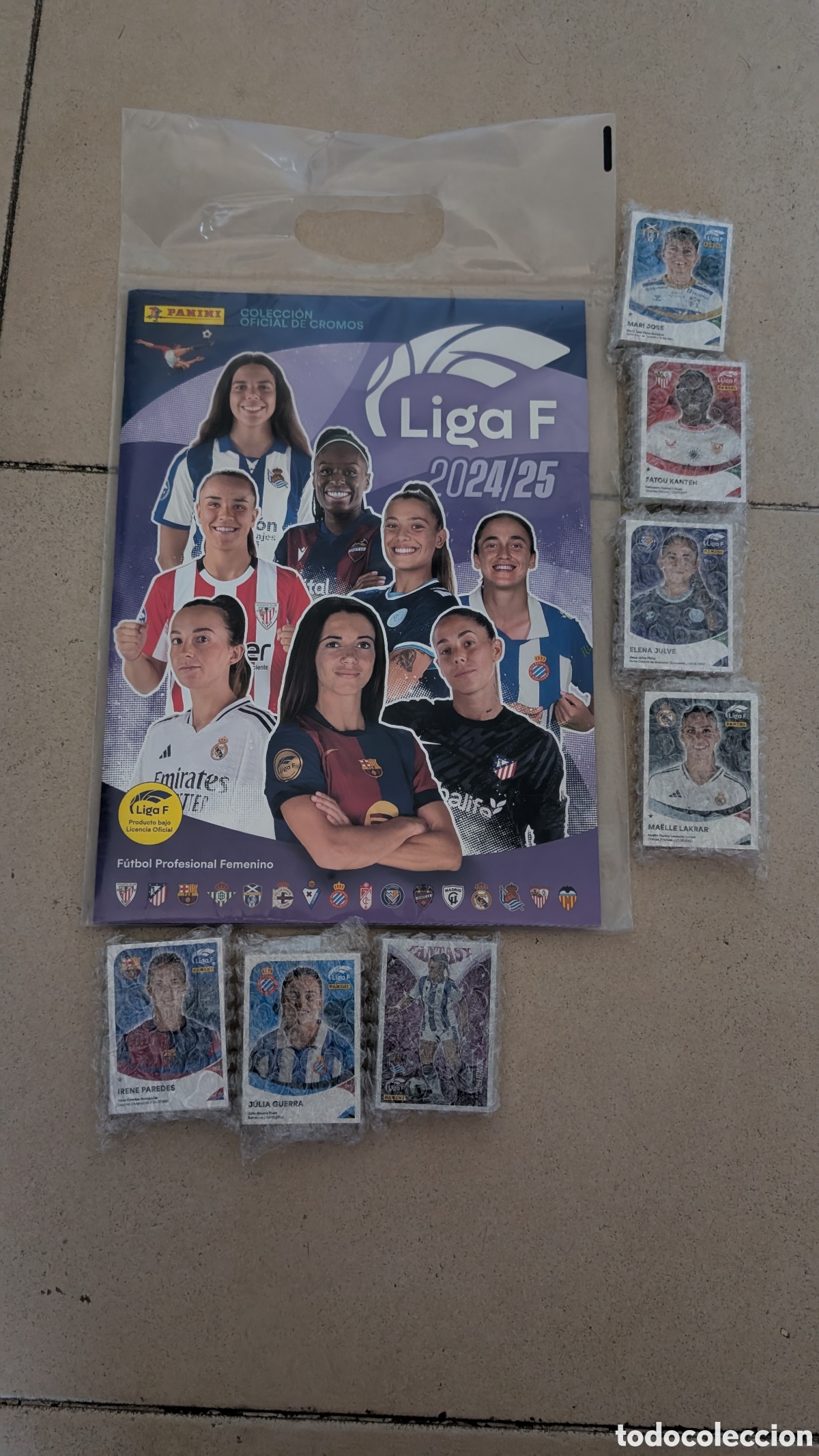 Cromos de F&uacute;tbol: COLECCION LIGA F FEMENINA 2024/2025 24 25 COMPLETA SIN PREMIUM NUNCA PEGADOS + ALBUM PLANCHA