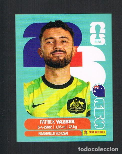 Cromos de F&uacute;tbol: STICKER FIFA WORLD CUP 2026 ARG N&ordm; 16 PATRICK VAZBEK AUSTRALIA