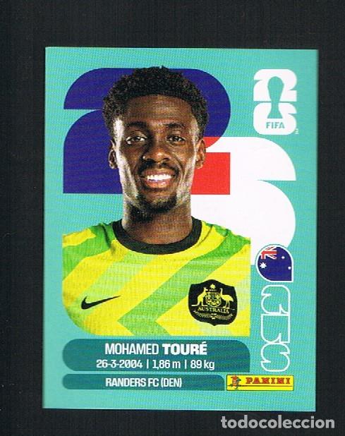 Cromos de F&uacute;tbol: STICKER FIFA WORLD CUP 2026 ARG N&ordm; 20 MOHAMED TOUR&Eacute; AUSTRALIA