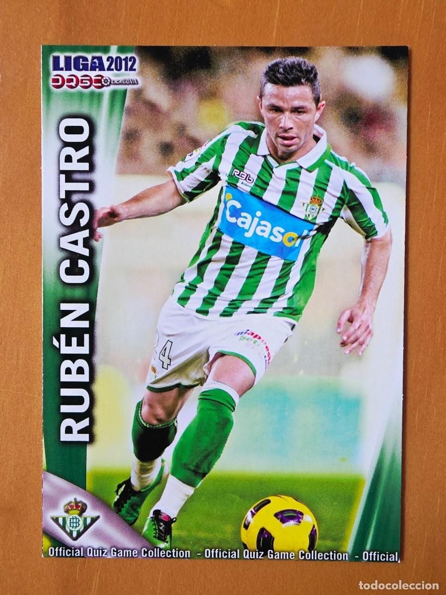 Cromos de F&uacute;tbol: 479 Rub&eacute;n Castro, Real Betis, Mundicromo Sport Fichas Quiz de la Liga 2011 2012 11 12