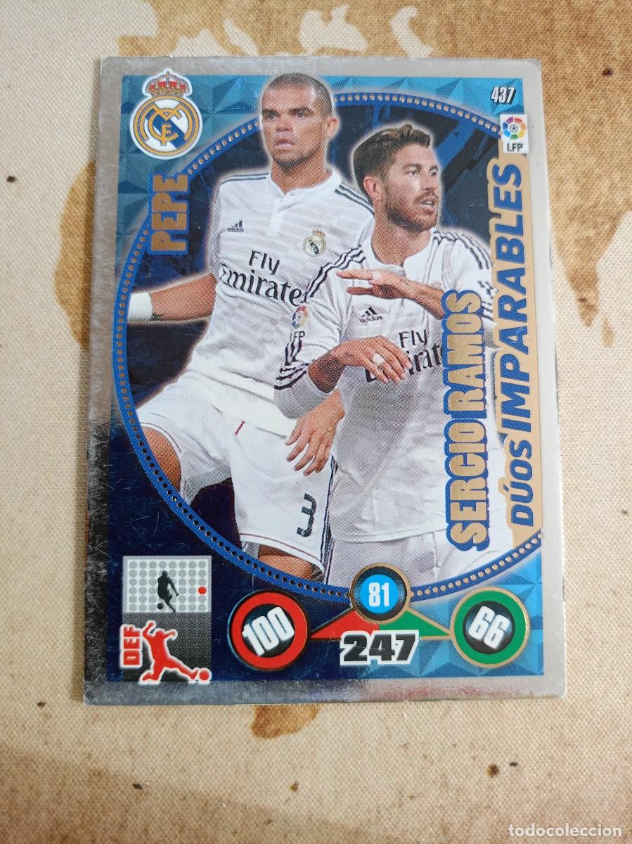 Cromos de F&uacute;tbol: # D&uacute;os Imparables 437 SERGIO RAMOS / PEPE Adrenalyn 2014-15