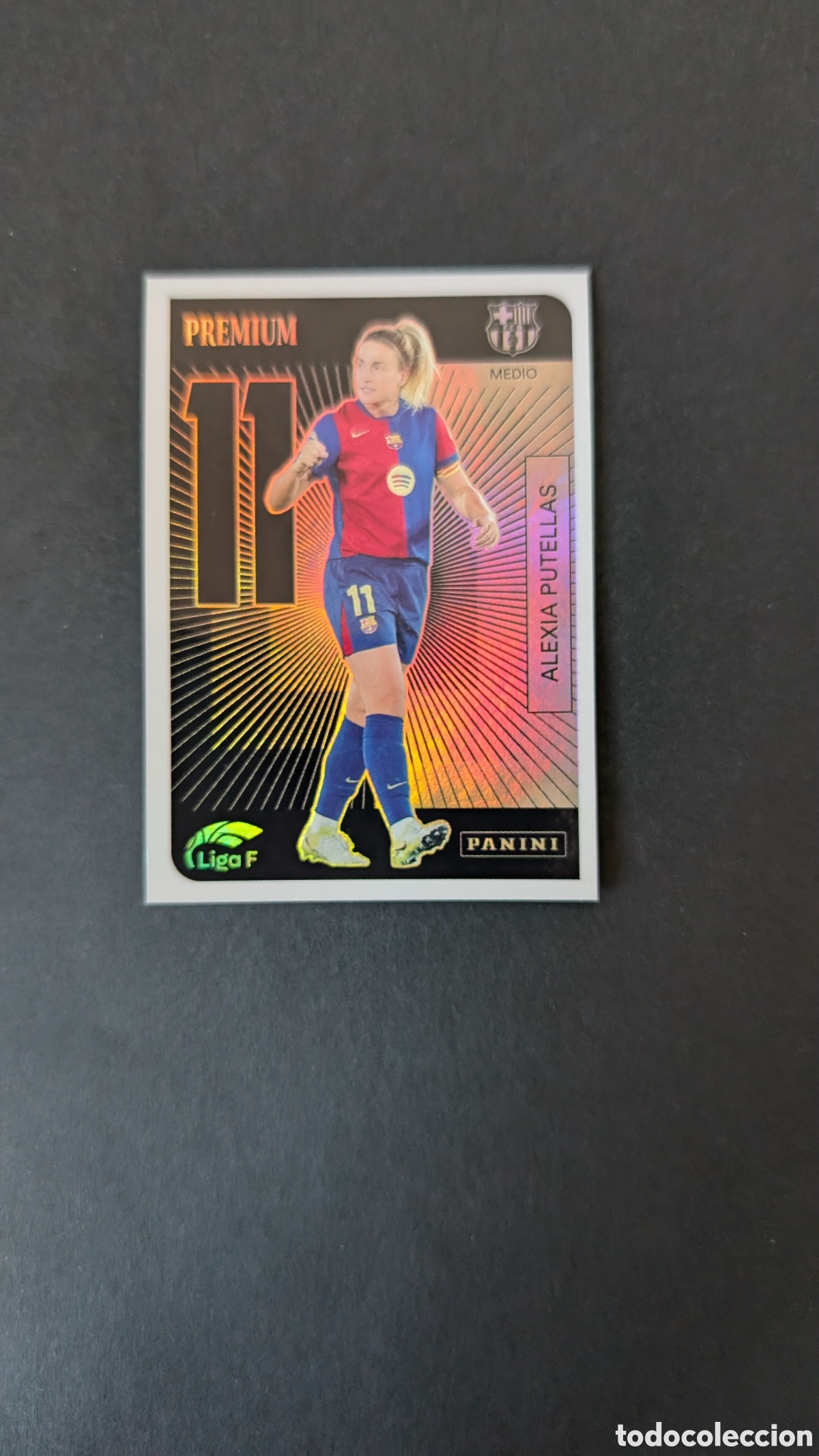 Fu&szlig;ball-Sticker: ALEXIA PUTELLAS BARCELONA PREMIUM LIGA F FEMENINA 2024/2025 24 25 NUNCA PEGADO SIN PEGAR