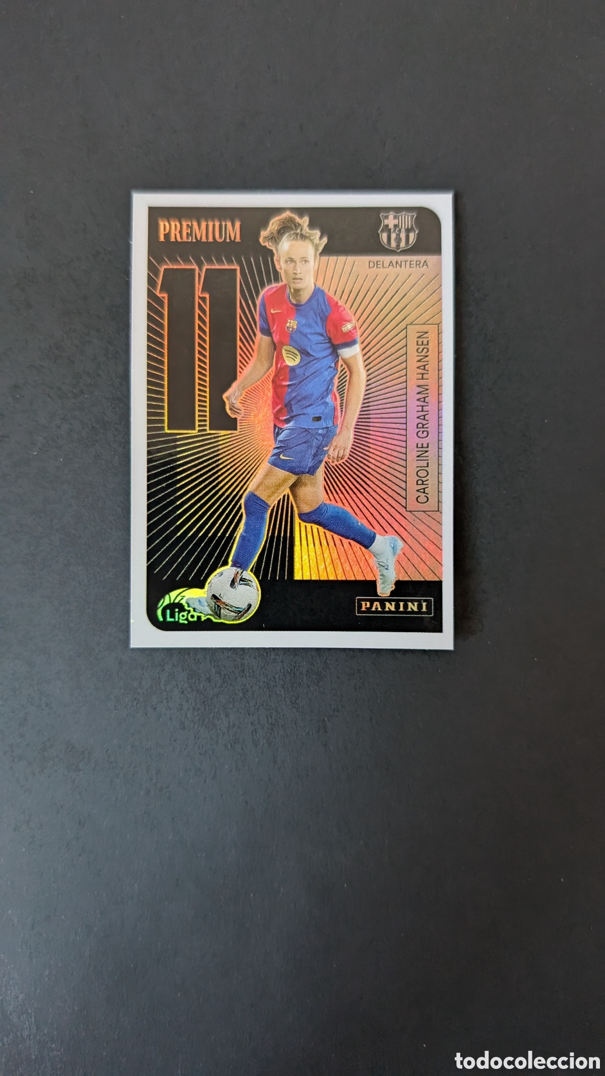 Fu&szlig;ball-Sticker: GRAHAM HANSEN BARCELONA PREMIUM LIGA F FEMENINA 2024/2025 24 25 NUNCA PEGADO SIN PEGAR