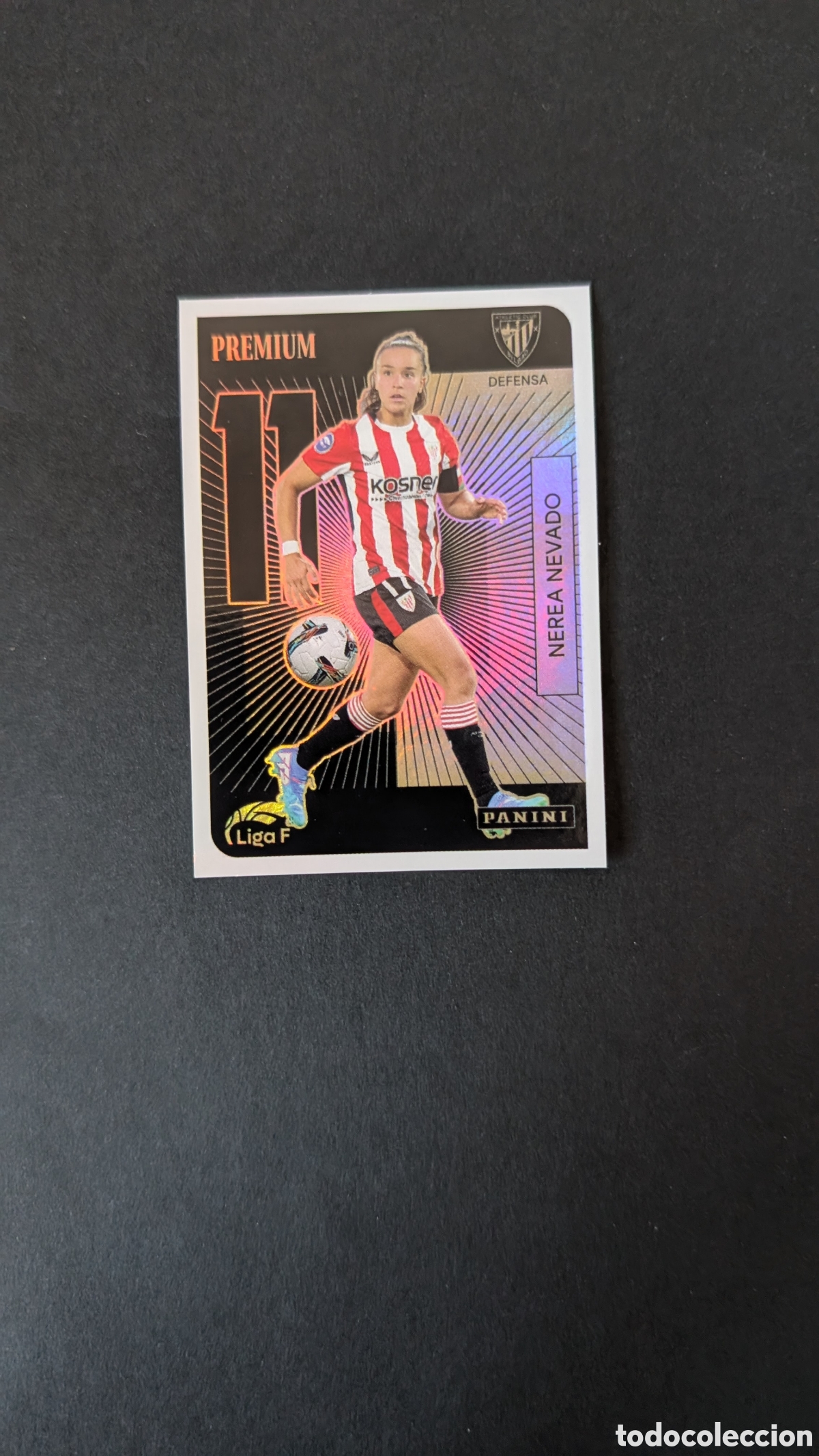 Cromos de F&uacute;tbol: NEREA NEVADO BILBAO PREMIUM LIGA F FEMENINA 2024/2025 24 25 NUNCA PEGADO SIN PEGAR