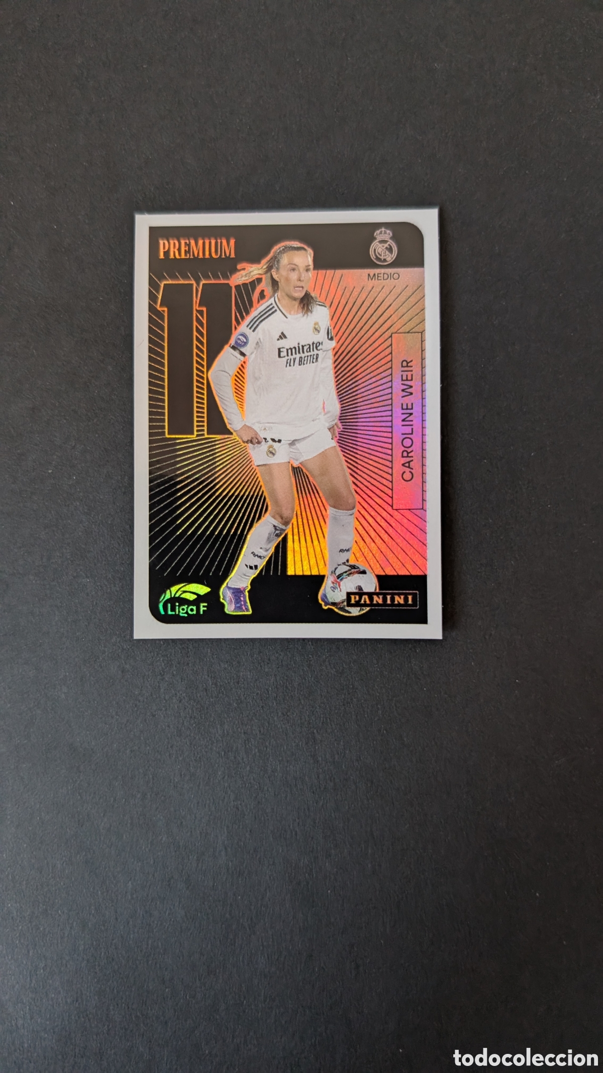 Cromos de F&uacute;tbol: CAROLINE WEIR REAL MADRID PREMIUM LIGA F FEMENINA 2024/2025 24 25 NUNCA PEGADO SIN PEGAR