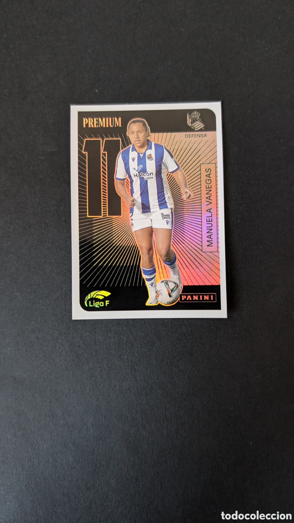 Cromos de F&uacute;tbol: MANUELA VANEGAS REAL SOCIEDAD PREMIUM LIGA F FEMENINA 2024/2025 24 25 NUNCA PEGADO SIN PEGAR