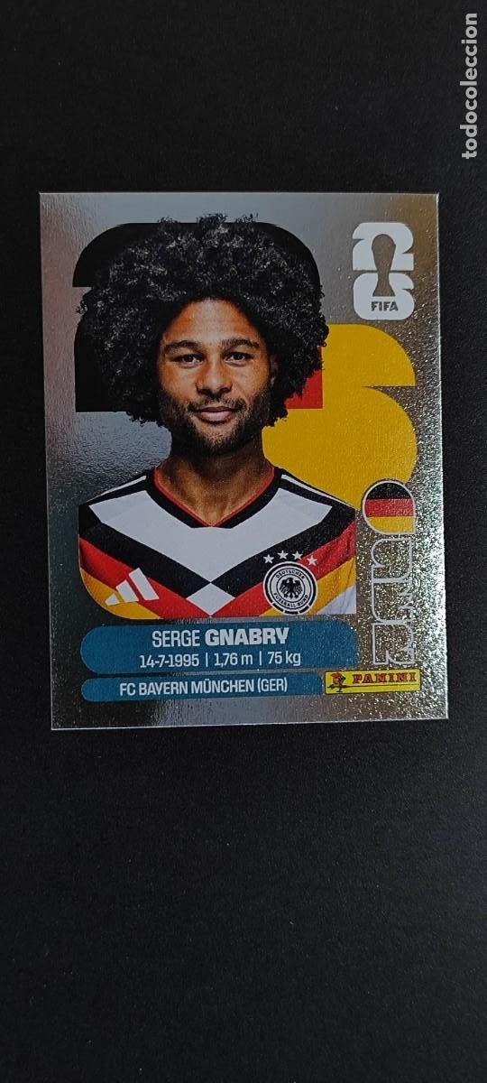 Cromos de F&uacute;tbol: FIFA WORLD CUP 2026 STICKER PLATA EDICION INTERNATIONAL GNABRY ALEMANIA # GER18 PANINI