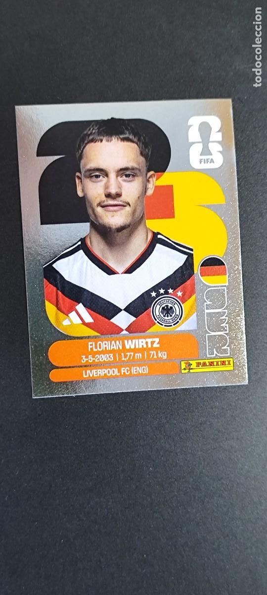 Cromos de F&uacute;tbol: FIFA WORLD CUP 2026 STICKER PLATA EDICION INTERNATIONAL WIRTZ ALEMANIA # GER11 PANINI