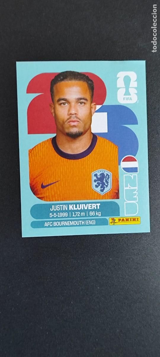 Cromos de F&uacute;tbol: FIFA WORLD CUP 2026 STICKER KLUIVERT HOLANDA # NED16 PANINI