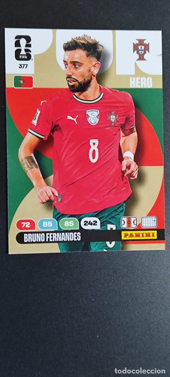 Cromos de F&uacute;tbol: ADRENALYN XL FIFA WORLD CUP 2026 CARD HERO BRUNO FERNANDES PORTUGAL # 377 PANINI