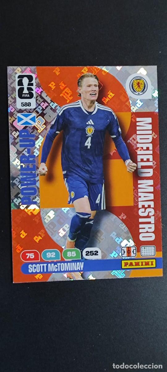 Cromos de F&uacute;tbol: ADRENALYN XL FIFA WORLD CUP 2026 CARD POWER-UP McTOMINAY ESCOCIA # 580 PANINI