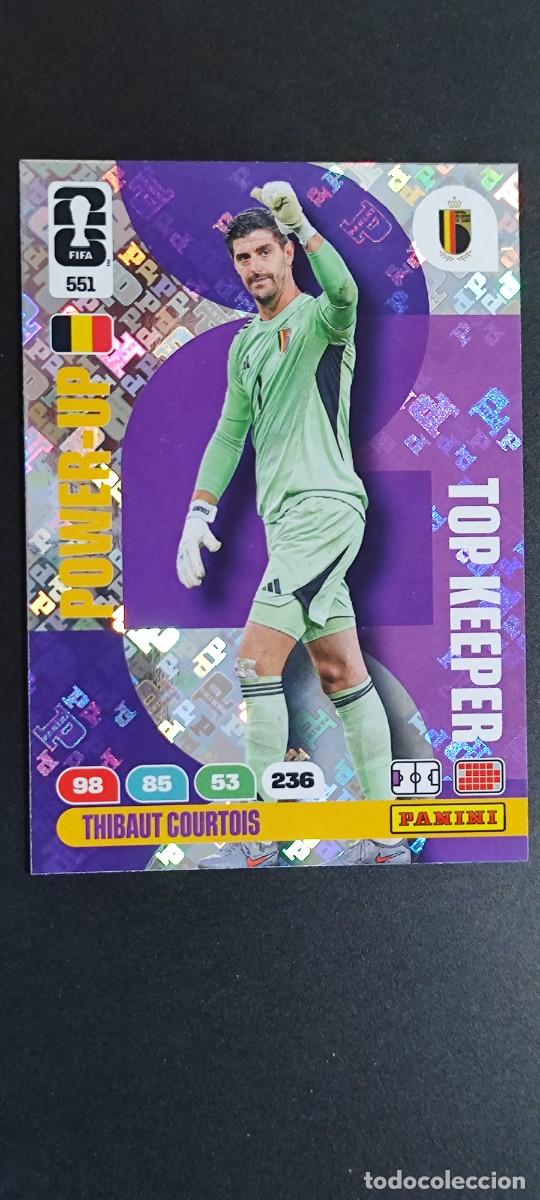 Cromos de F&uacute;tbol: ADRENALYN XL FIFA WORLD CUP 2026 CARD POWER-UP COURTOIS BELGICA # 551 PANINI