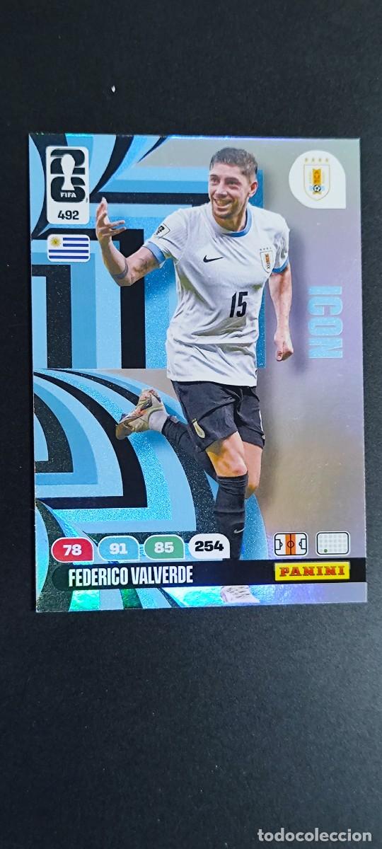 Cromos de F&uacute;tbol: ADRENALYN XL FIFA WORLD CUP 2026 ICON VALVERDE URUGUAY # 492 PANINI