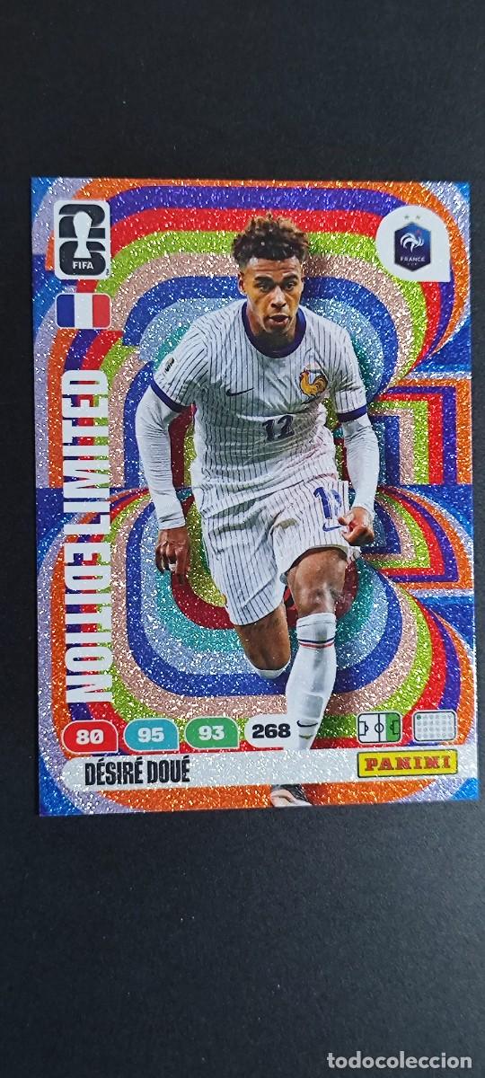 Cromos de F&uacute;tbol: ADRENALYN XL FIFA WORLD CUP 2026 CARD LIMITED EDITION DESIRE DOUE FRANCIA # PANINI