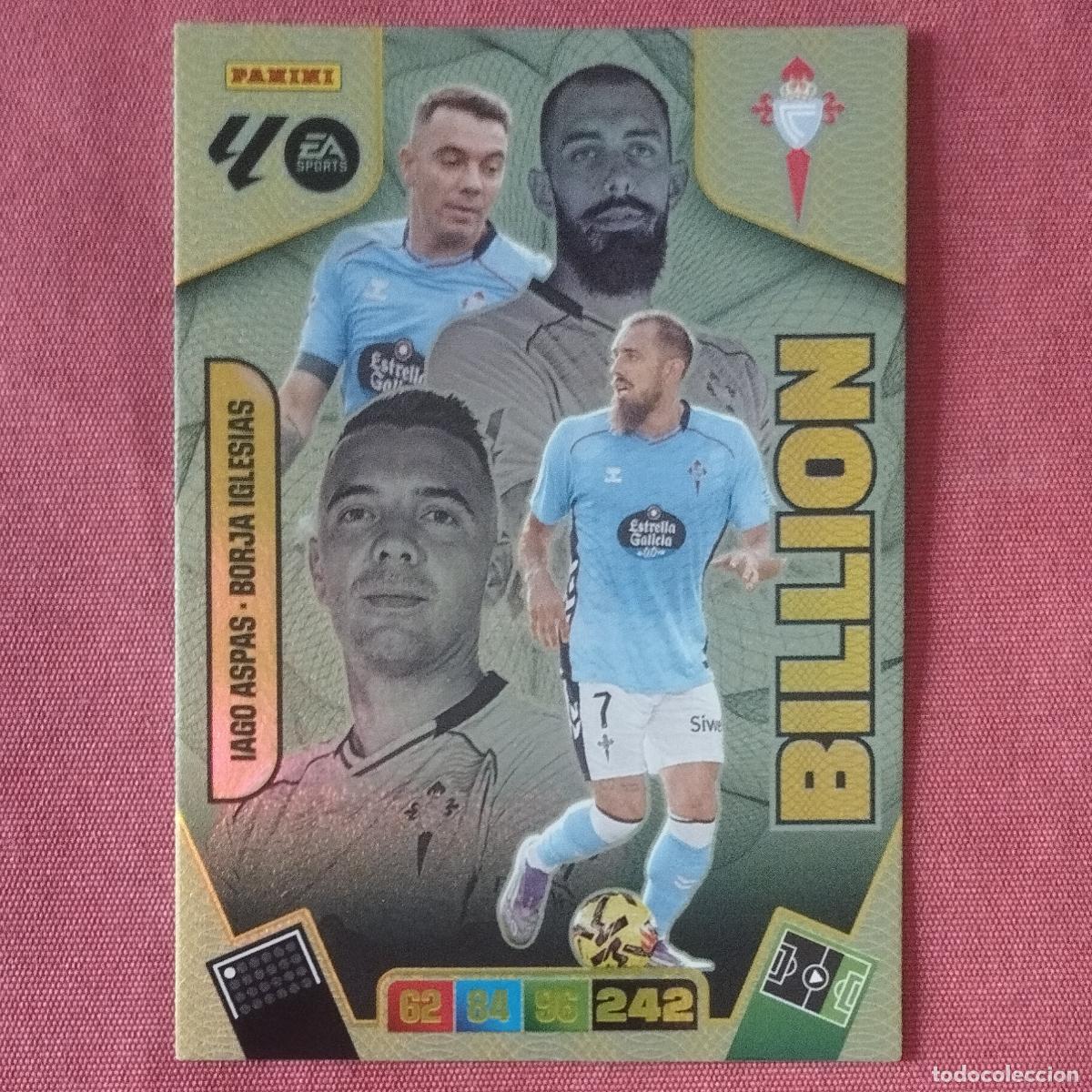 Cromos de F&uacute;tbol: IAGO ASPAS - BORJA IGLESIAS - CELTA DE VIGO - BILLION - ADRENALYN 2025 2026
