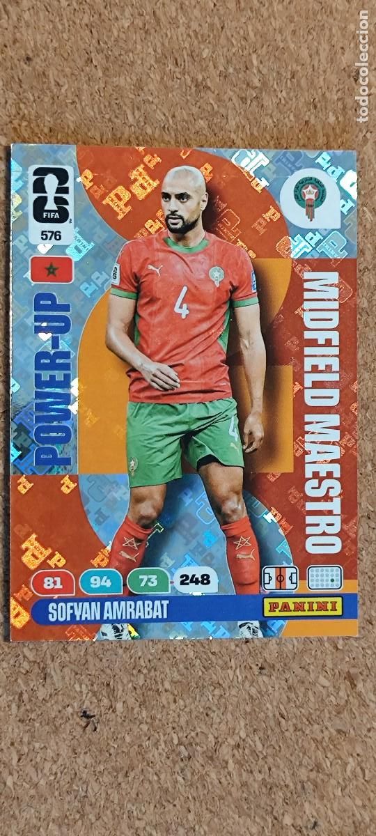 Cromos de F&uacute;tbol: ADRENALYN XL FIFA WORLD CUP 2026 CARD POWER-UP AMRABAT MARRUECOS # 576 PANINI