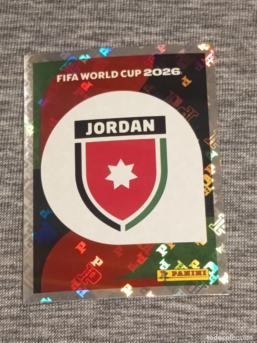 Cromos de F&uacute;tbol: ESCUDO JORDANIA JOR 1 STICKER MUNDIAL 2026 PANINI FIFA WORLD CUP NUEVO