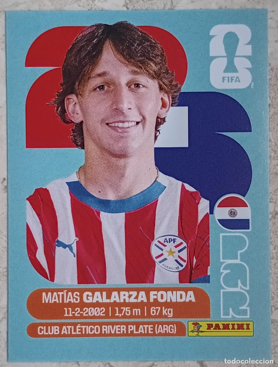 Cromos de F&uacute;tbol: Figurina Panini 2026 Cromo World Cup Usa Mundial 2026 Matias Galarza Fonda Paraguay n PAR 14
